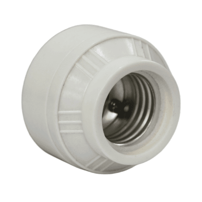 Base recta portalámparas e27 PVC1