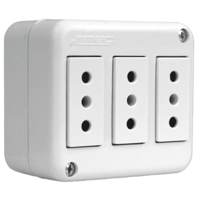 Casquete s/p tomacorriente triple 10A IMEC