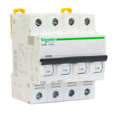 Automático 4x50A 10kA Curva C 230/400V IC60N Schneider1