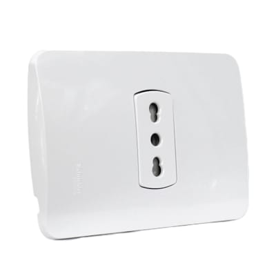 Tomacorriente 10/16A 250V 2P+T Miluz Blanco Schneider