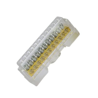 Regleta Riel Din Aislada Neutro Blanca 11 Pts 63A
