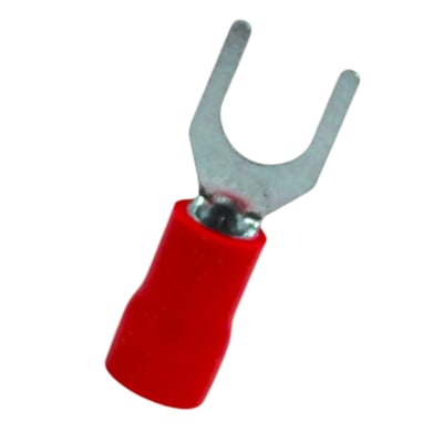 Terminal Horquilla Rojo M5 22-16 Awg 6mm Bolsa 100un1