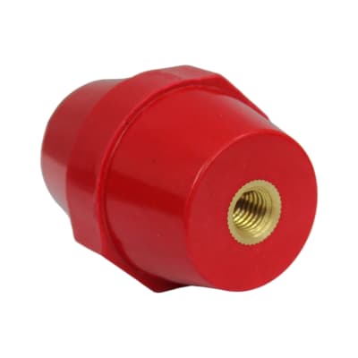 Aislador De Resina Barril 32.5/44 X 60 Hilo M10 Rojo1