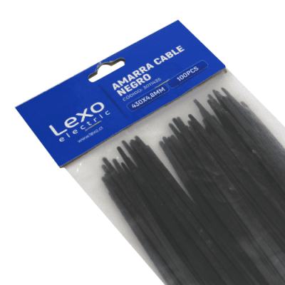 Amarra Negra 430 X 4,8 Mm 100u Lexo1