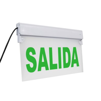 Señaletica de Emergencia Led 5w+Adhesivo Salida