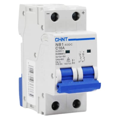 Interruptor Automático 2x16A Curva C 500VDC NB1-63DC-2 Chint
