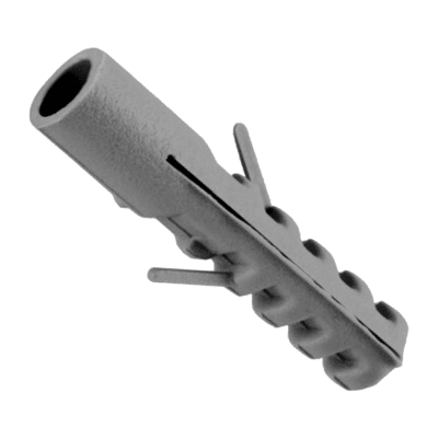 Tarugo nylon 6mm sin tope bolsa 100 un1