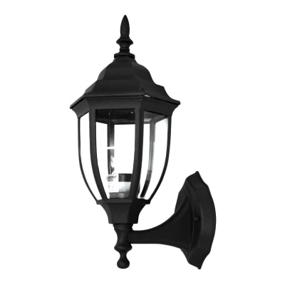 Farol Ext. Colonial Ovalado 6 Caras Negro E-27 60W Stanford1