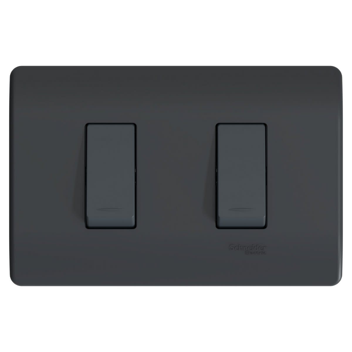 INTERRUPTOR DOBLE 9/15 16A 250V BLACK GENESIS MWD62116