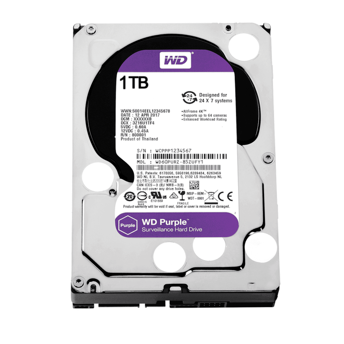 Disco Duro Nvr Xvr 1tb 24/7 Wd | Ferrelectrica Materiales Electricos