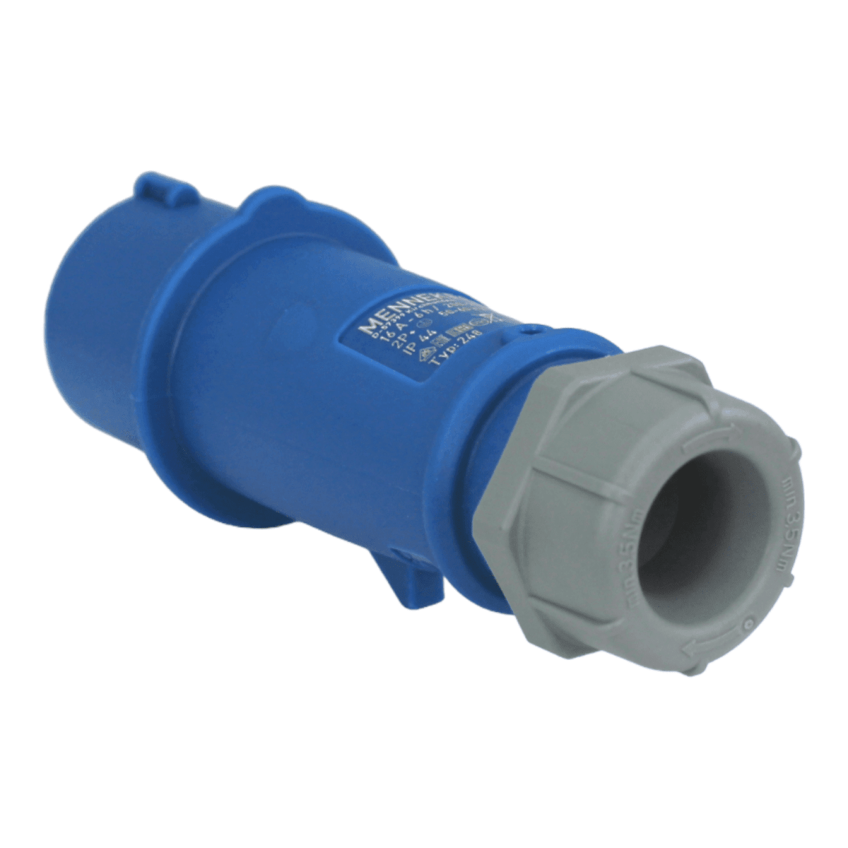 MAO　0517 Macho Volante 2p+t 32a 230v IP44 Mennekes | Ferrelectrica