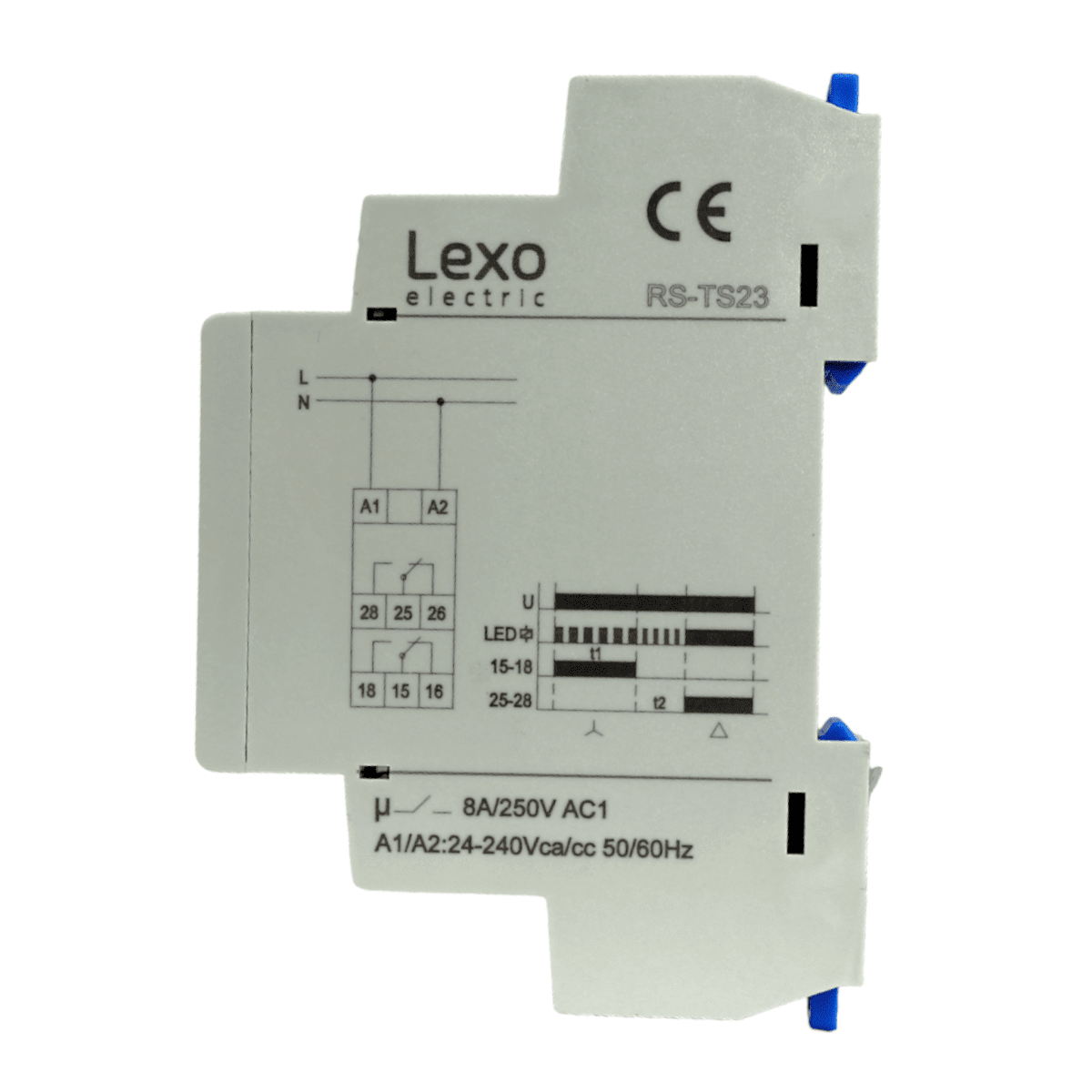 Rele Estrella Triangulo RS-TS23 24-240VAV/VDC 2 C/O Lexo