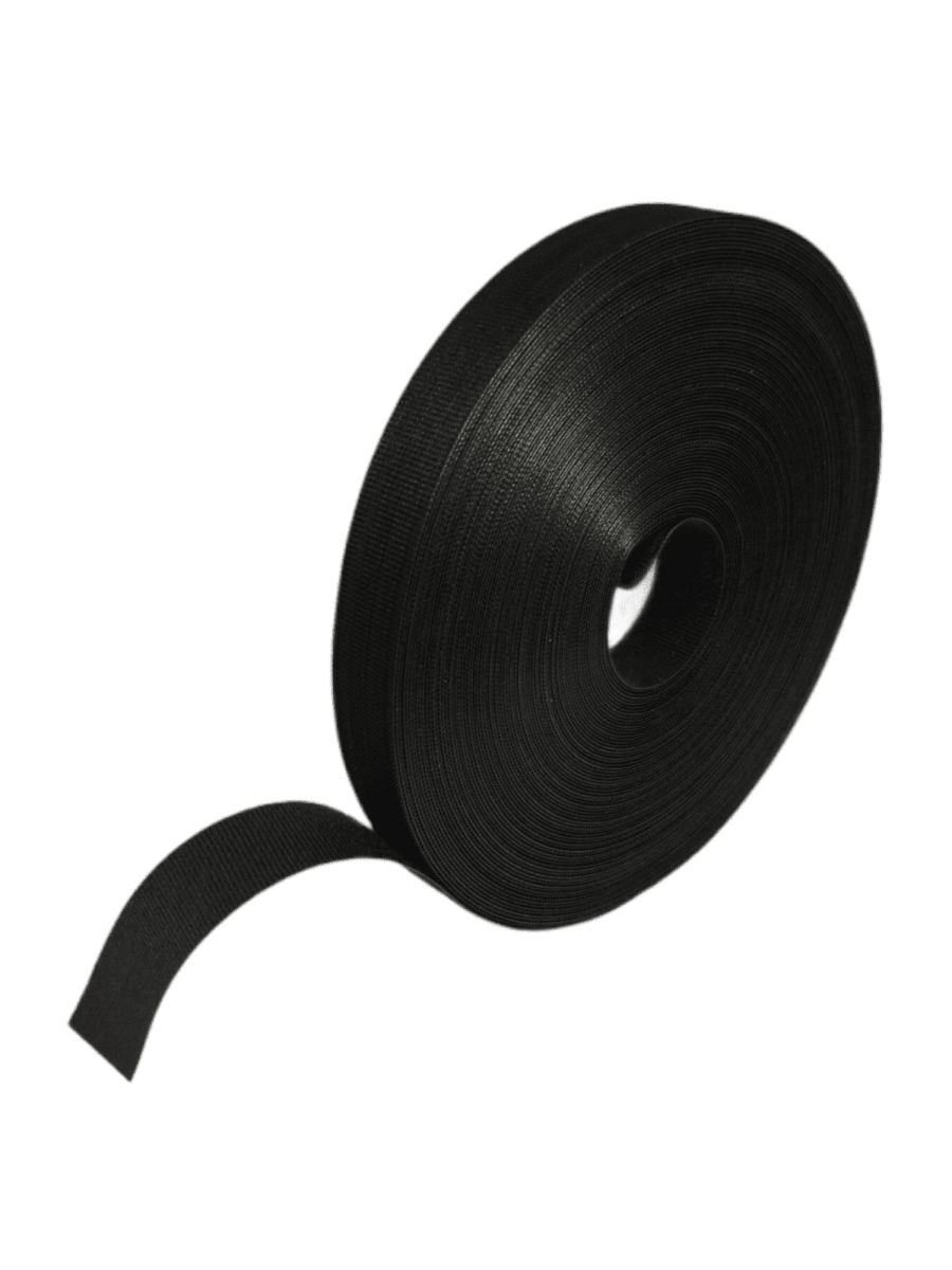 Cinta De Velcro De Doble Cara Negra - 20 Mm De Ancho X 5 M De Largo