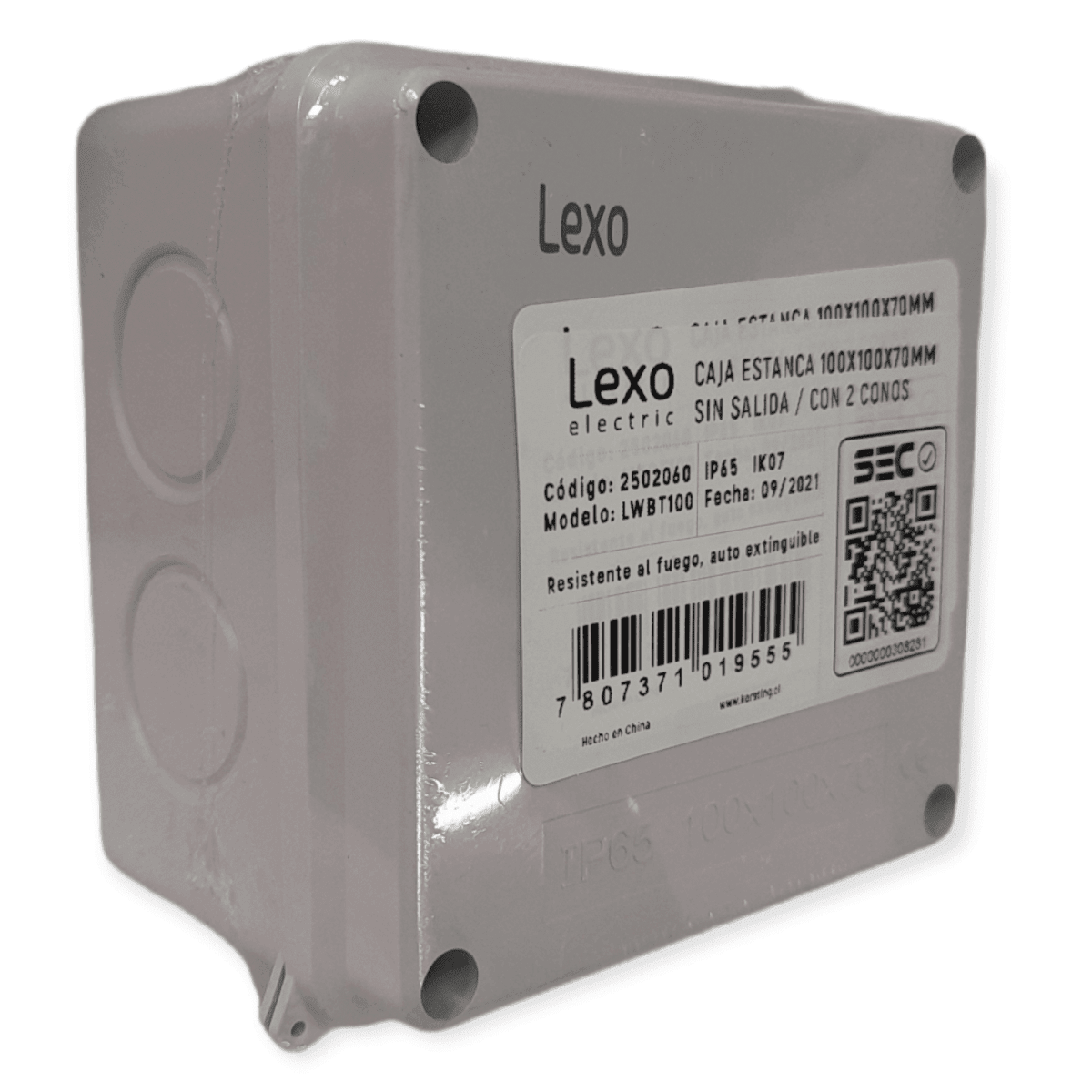 Caja Estanca Lisa Pvc 100x100x70 Ip65 | Ferrelectrica Materiales