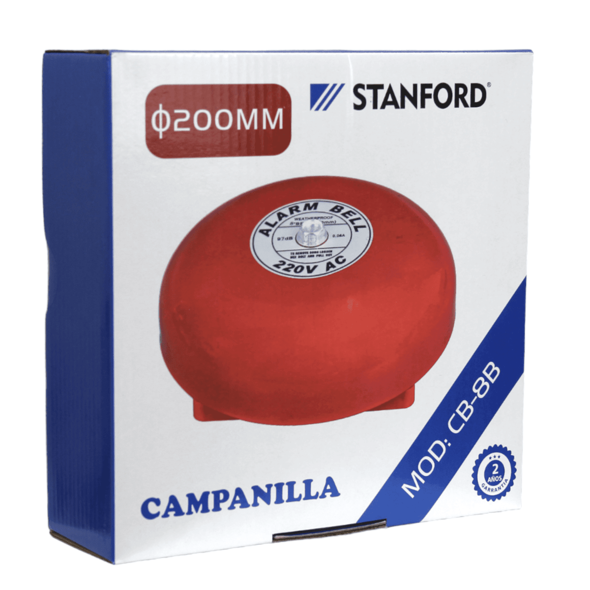 Campanilla Roja 200mm 220v 97dB | Ferrelectrica SPA
