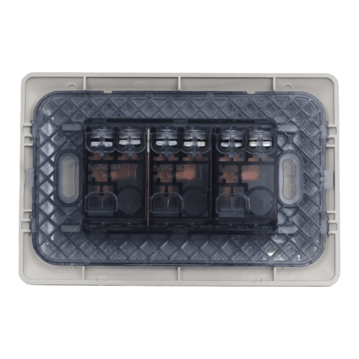 Interruptor triple 9/32 10A 220V MTX Champagne STANFORD