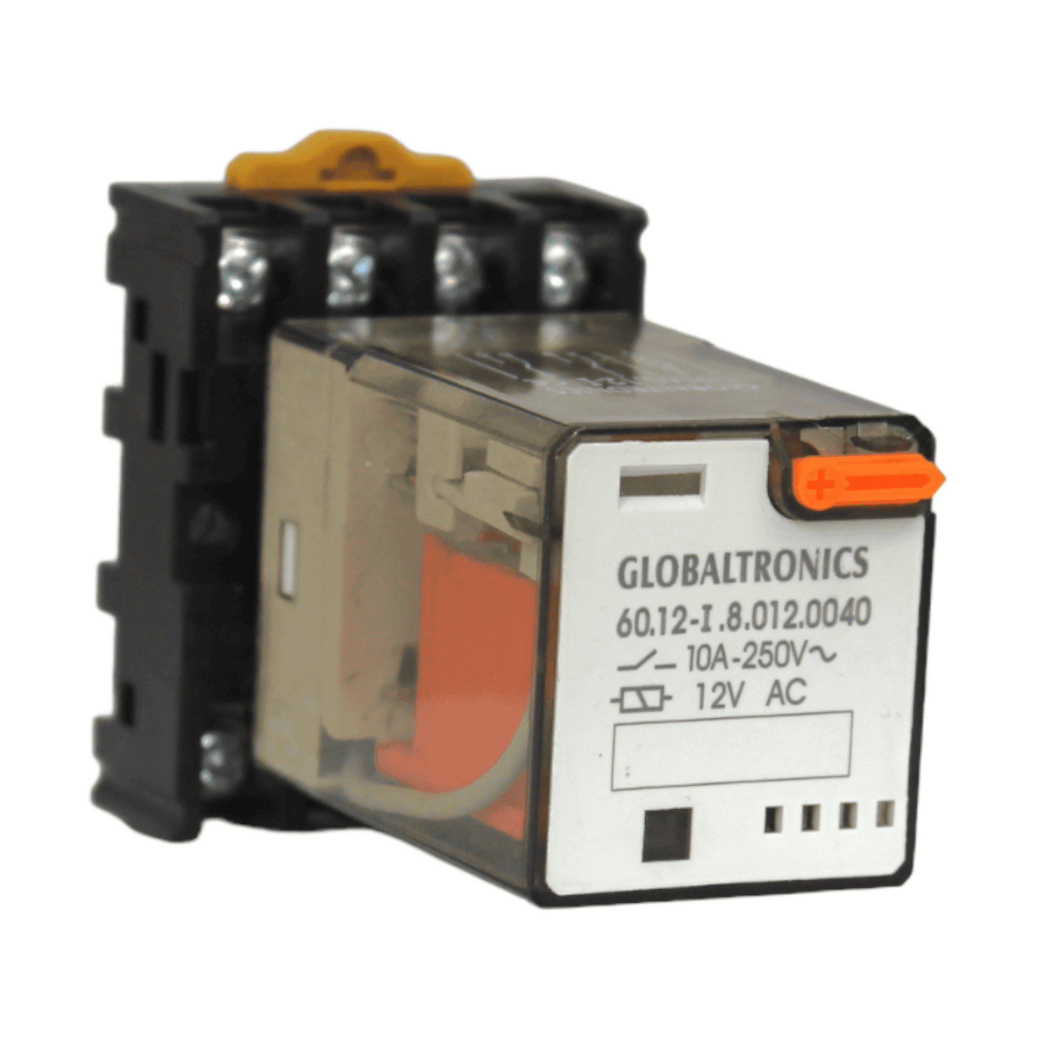 Relè Elettromagnetico AC220V 8Pin DPDT - 2NO + 2NC, Con Base E LED