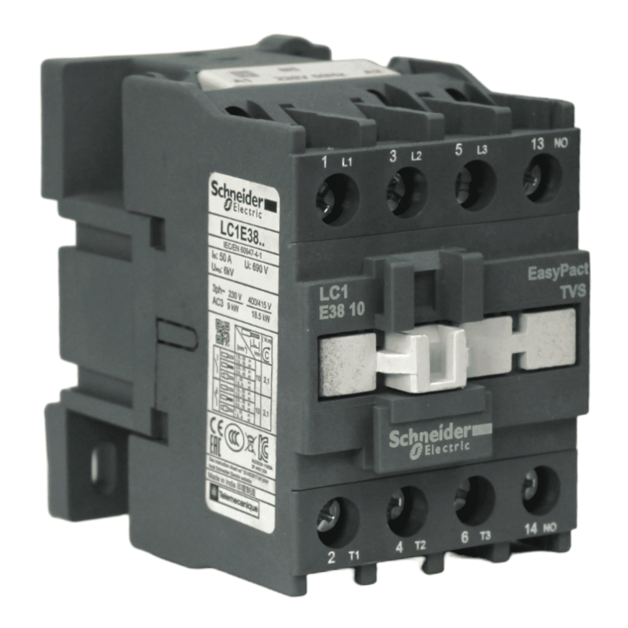 Contactor 3 Polos 38A 220v 50hz LC1E3810M5 SCHNEIDER | Ferrelectrica SPA