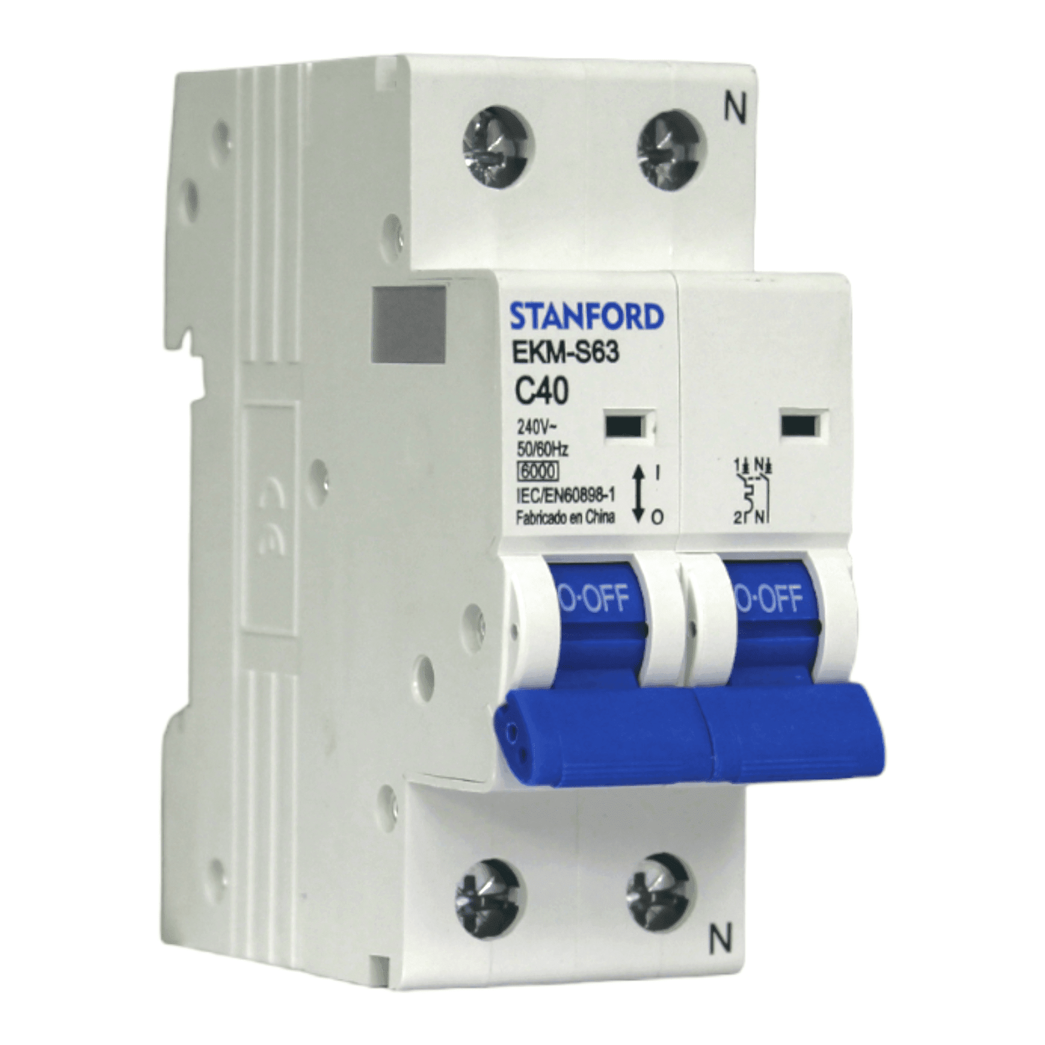 Automático 2x20A 6kA Curva C 240/415V EKM-S63 Stanford