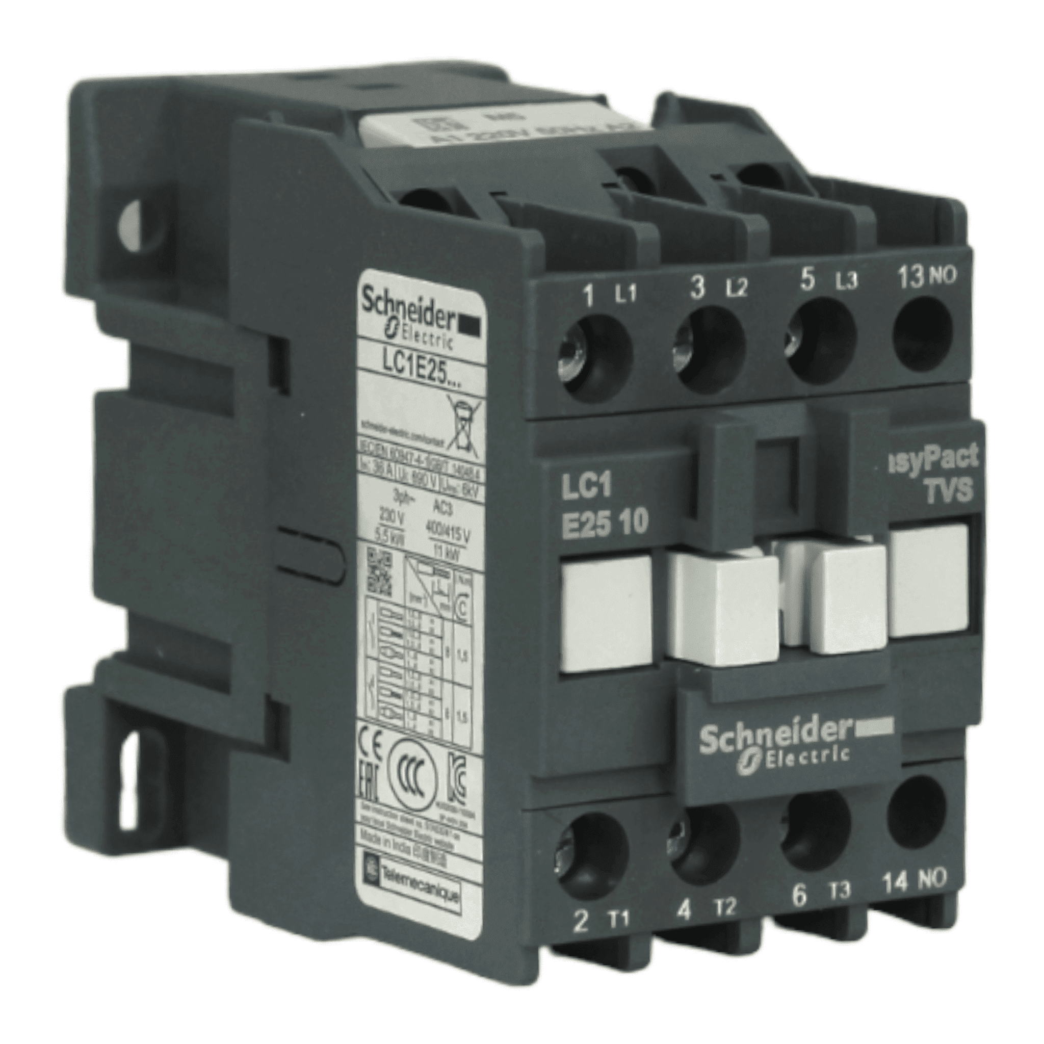 Contactor 3 Polos 25A 220v 50hz LC1E2510M5 SCHNEIDER | Ferrelectrica ...