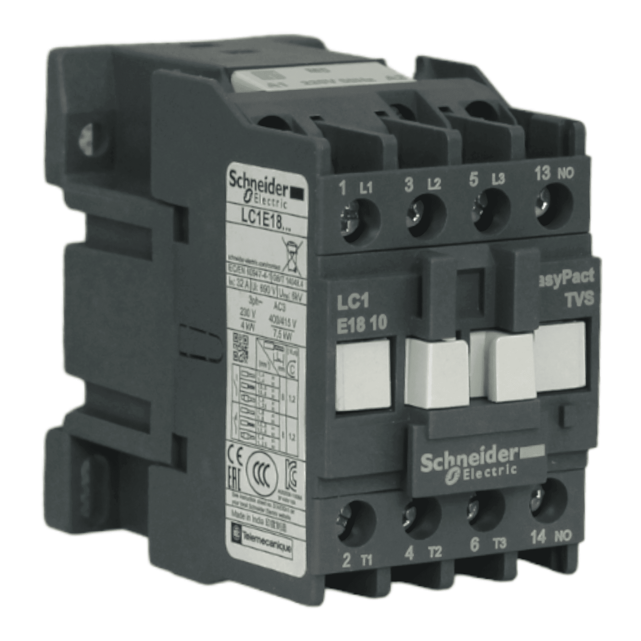 Contactor 3 Polos 18A 220v 50hz LC1E1810M5 SCHNEIDER | Ferrelectrica ...