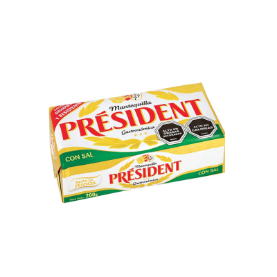 MANTEQUILLA PRESIDENT 20 X 200 GRS