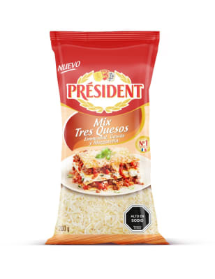 MIX 3 QUESOS: EMMENTAL, GAUDA Y MOZZARELLA