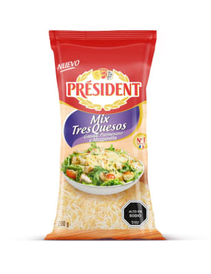 MIX 3 QUESOS: GAUDA, PARMESANO Y MOZZARELLA