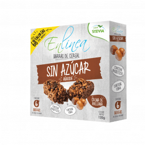 BARRITAS DE CEREAL EN LÍNEA CREMA DE AVELLANA 120 GRS 15 UN
