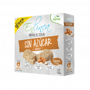 BARRITAS DE CEREAL EN LINEA ALMENDRA COCO 120 GRS 15 UN