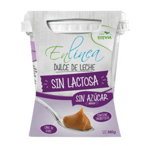 DULCE DE LECHE SIN LACTOSA SIN AZUCAR 380 GRS 12 UN