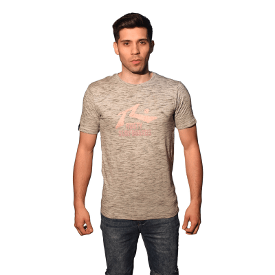 T-Shirt Rusty Hombre Montanari Gris Claro Melange  1