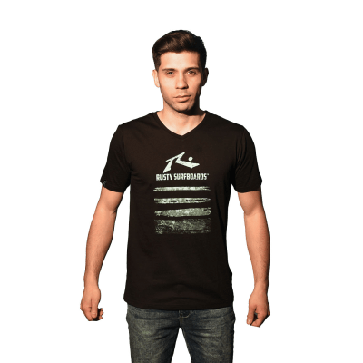 T-Shirt Rusty Hombre Grant Negro    2