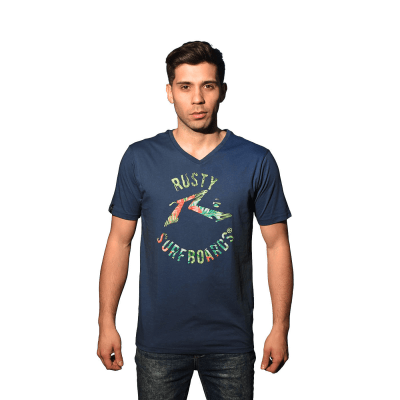 T-Shirt Rusty Hombre Bezanzon Azul    2
