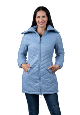 Parka Larga Peak Performance Mujer Vadstena Stone Blue