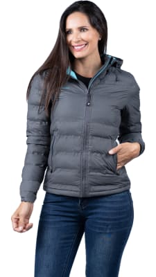 Parka Corta Peak Performance Mujer Are Charcoal  1
