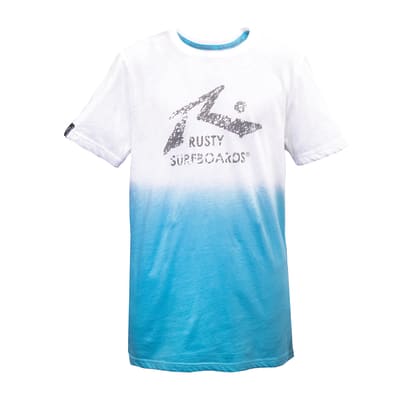 T-Shirt Rusty Teen Boy Mignot Blanco/Celeste   2