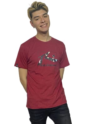 Polera Rusty Hombre Cayman Borgoña