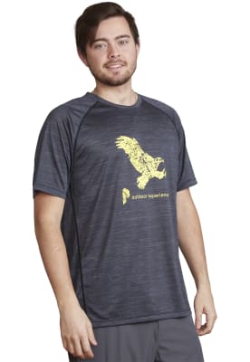 Polera Tech PeakPerformance Hombre Kalmar Gris Oscuro
