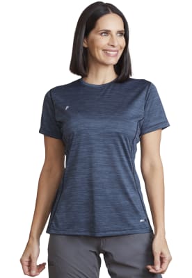 Polera Tech PeakPerformance Mujer Sverige Azul Piedra1
