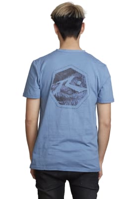 Polera Rusty Hombre Niccolls Azul Acero