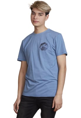 Polera Rusty Hombre Niccolls Azul Acero