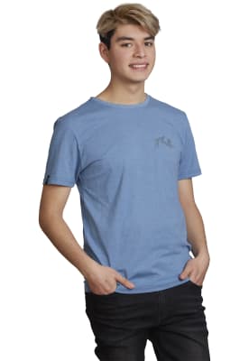 Polera Rusty Hombre Sikombe Azul Acero