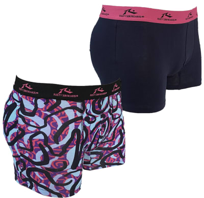 BOXER BI PACK Rusty HOMBRE HIGGS Morado / Azul Marino1