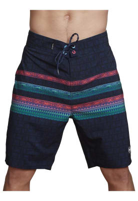 Boardshort Rusty Hombre Lanzi Azul Marino
