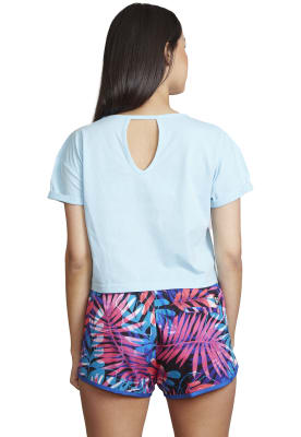 Polera Rusty Mujer Khan Celeste