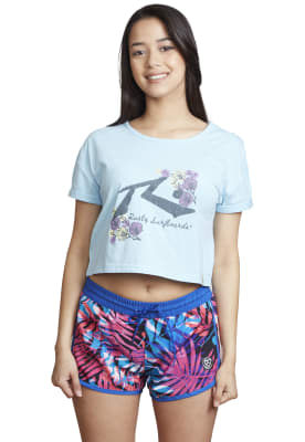 Polera Rusty Mujer Khan Celeste