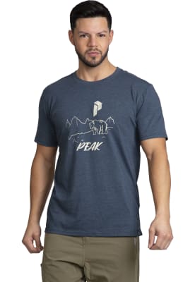 Polera Peak Performance Hombre Naussok Azul Oscuro