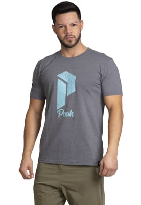Polera Peak Performance Hombre Borka Gris Sombra