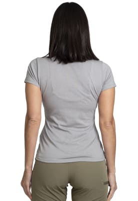 Polera Peak Performance Mujer Vaula Gris Llovizna